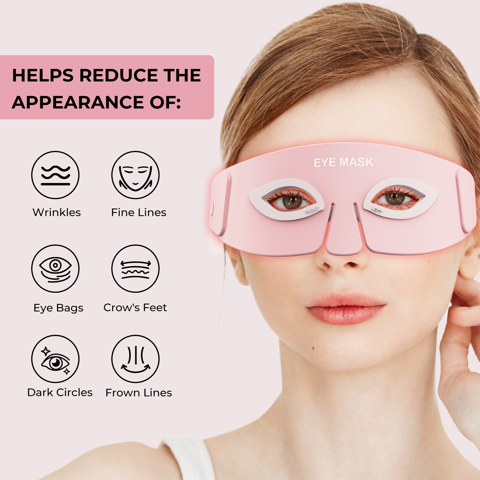 Silicone Eye Beauty Instrument Home Wearable Eye Protection Instrument Red Light