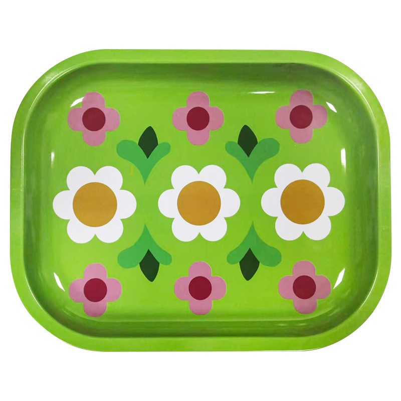 Tinplate Roll Cigarrette Tray Wake Up Grass Tray Storage Operating Panel