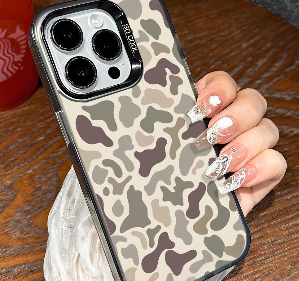 Vintage Leopard Print Creative Frost Mobile Phone Protective Case