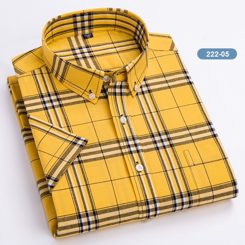 Summer Fashion Casual Men's Shirt Plaid