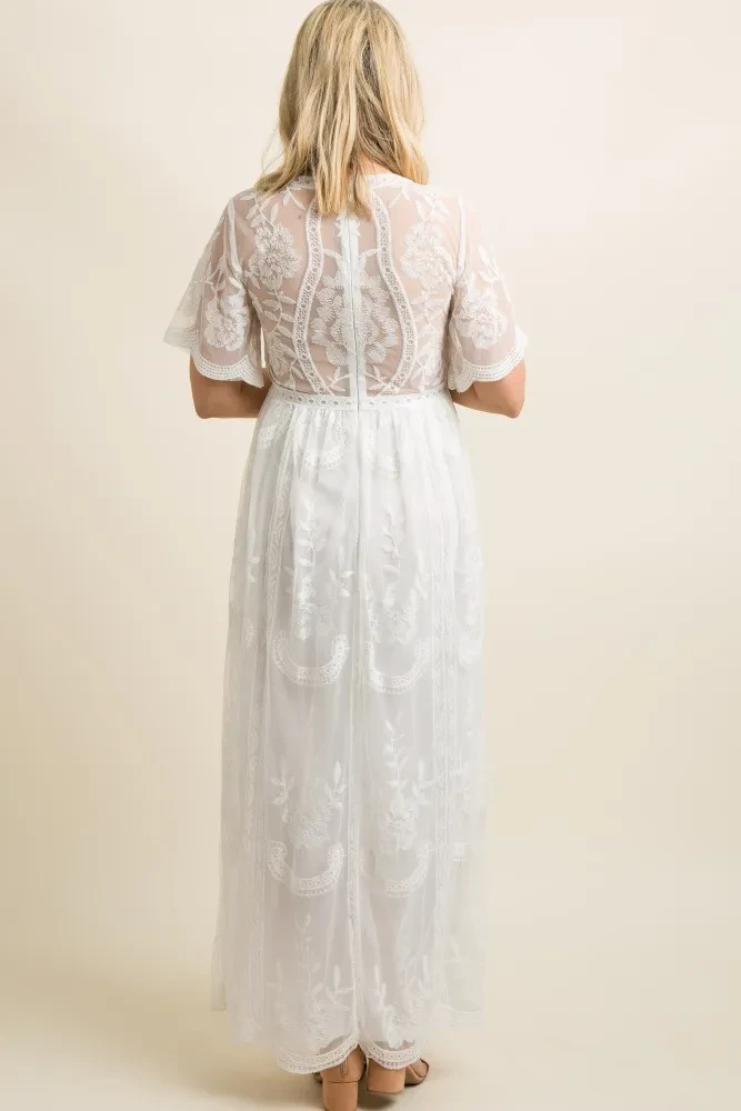 White Maternity Dress