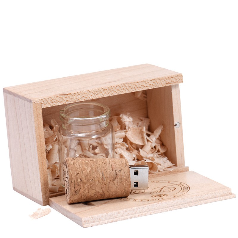Personalized Wood Lettering Drift Bottle Storage Disk
