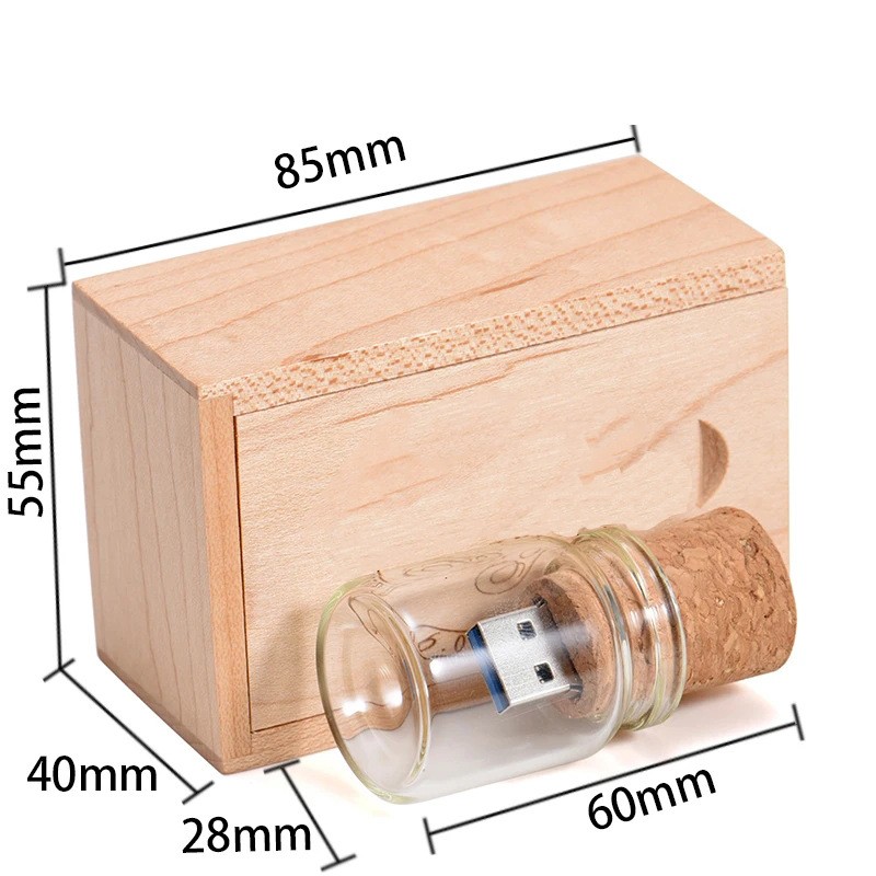 Personalized Wood Lettering Drift Bottle Storage Disk
