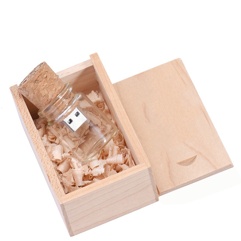 Personalized Wood Lettering Drift Bottle Storage Disk