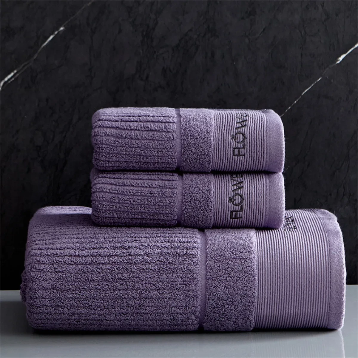 Lavender Bath Towels