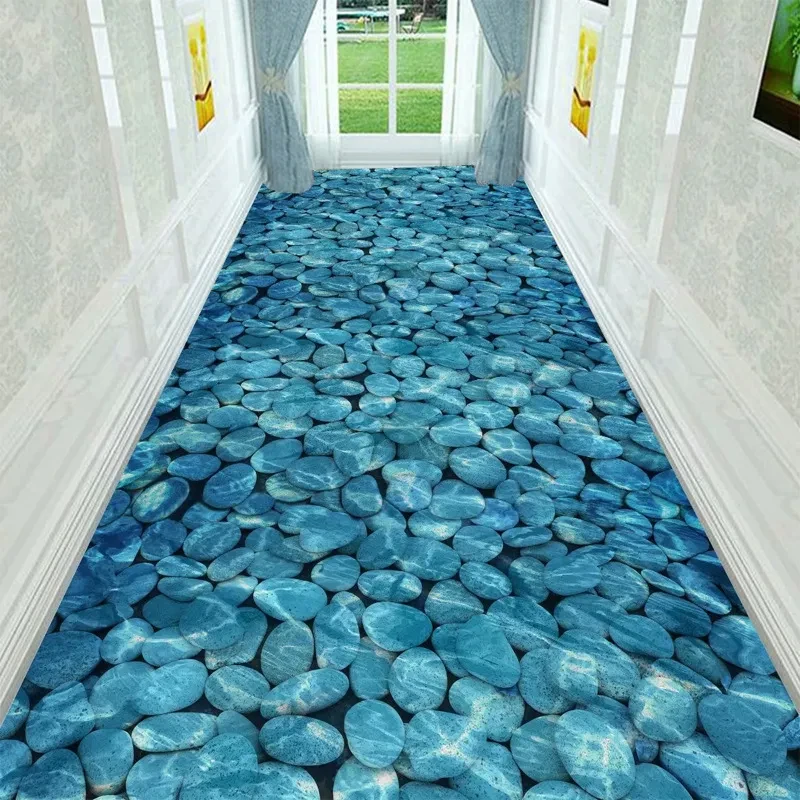 Elegant Blue Rug Runners for Hallways