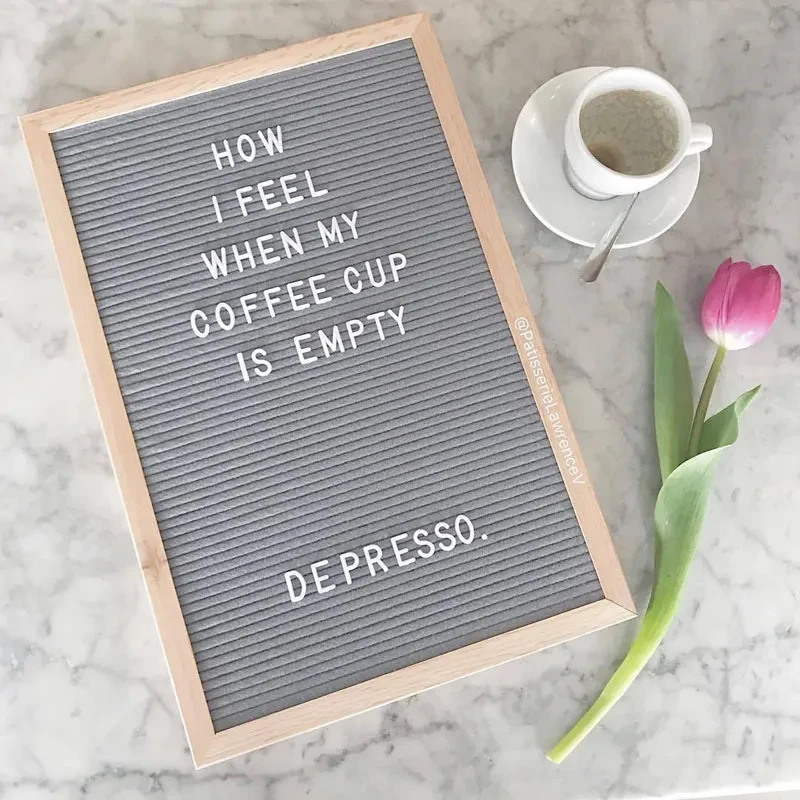 Grey Letter Board