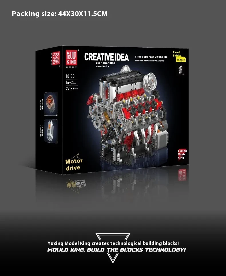 1 4 Scale Running V8 Engine Kit