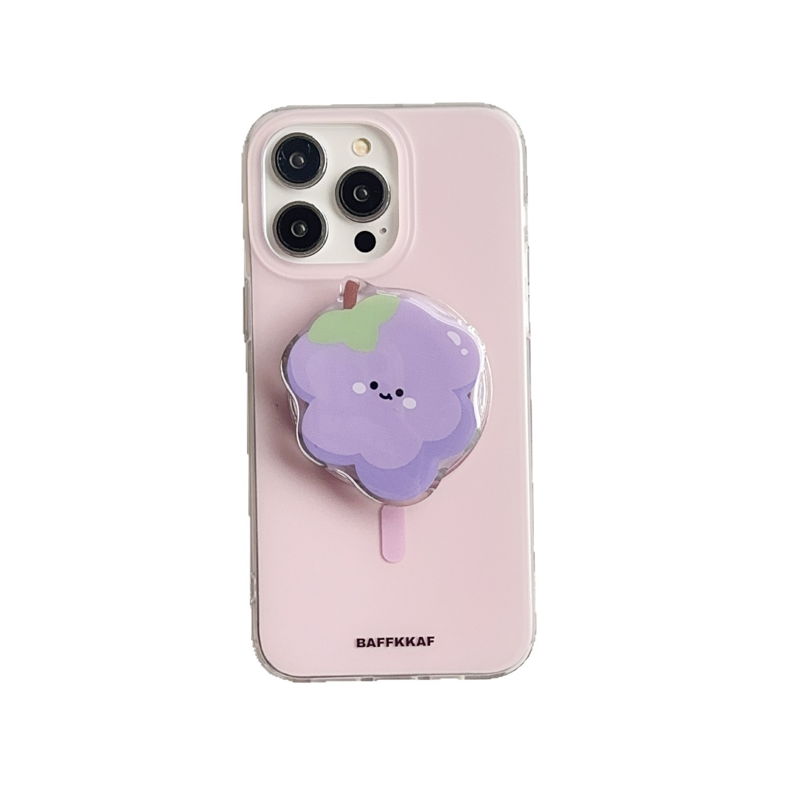 Simple Solid Color Fruit Magnetic Bracket Phone Case