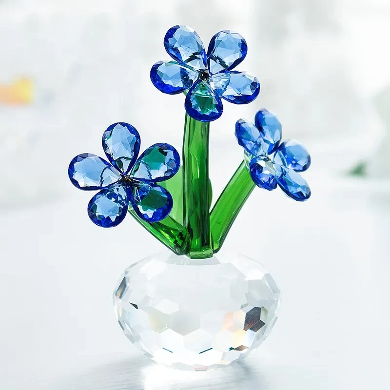 Crystal Flowers Car Decoration Living Room Creative Decorations