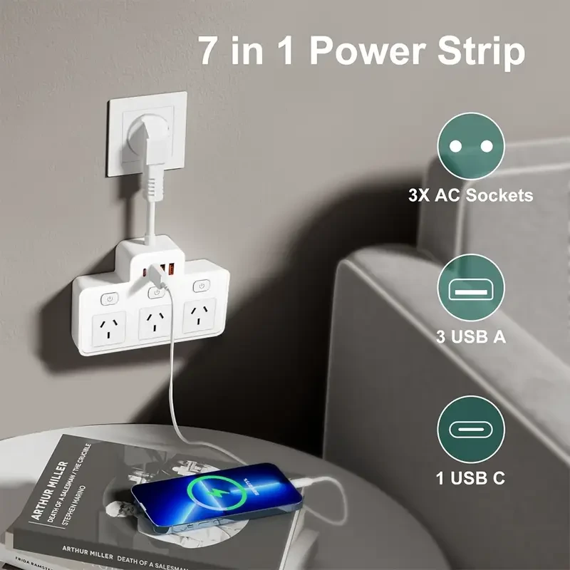 7-in-1 Power Socket - USB Type-C