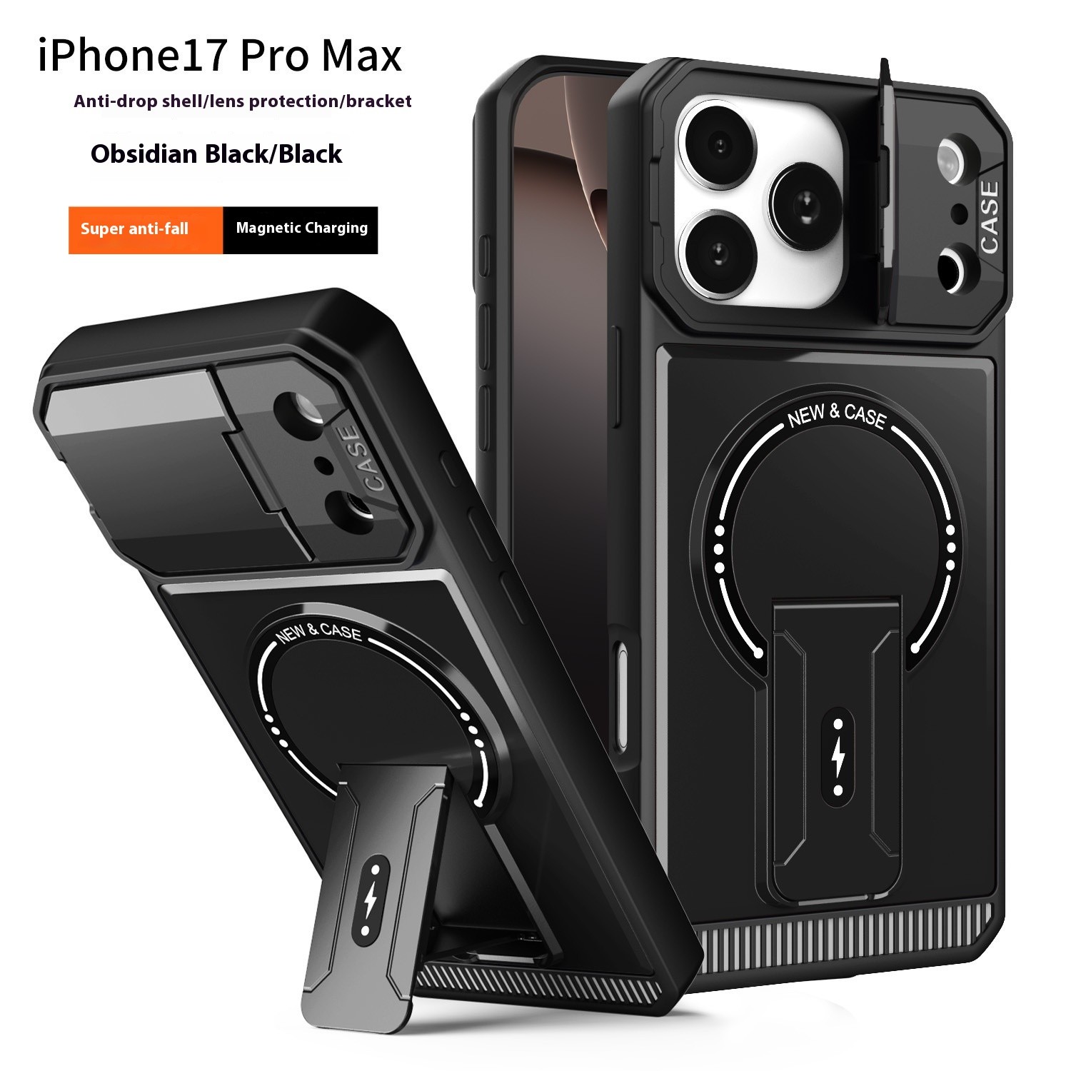 Mecha Bracket Magnetic Drop-resistant Phone Case