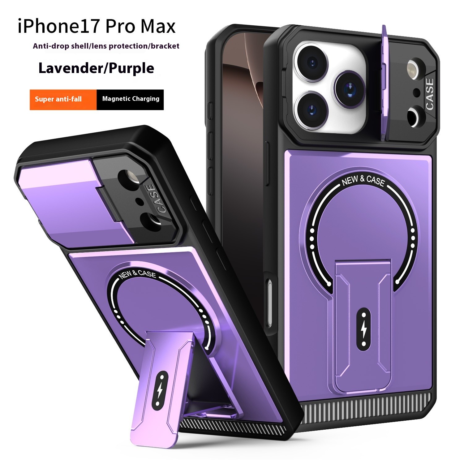 Mecha Bracket Magnetic Drop-resistant Phone Case