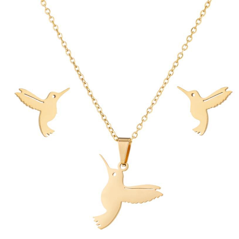 Cute Little Animal Stainless Steel Jewelry Set