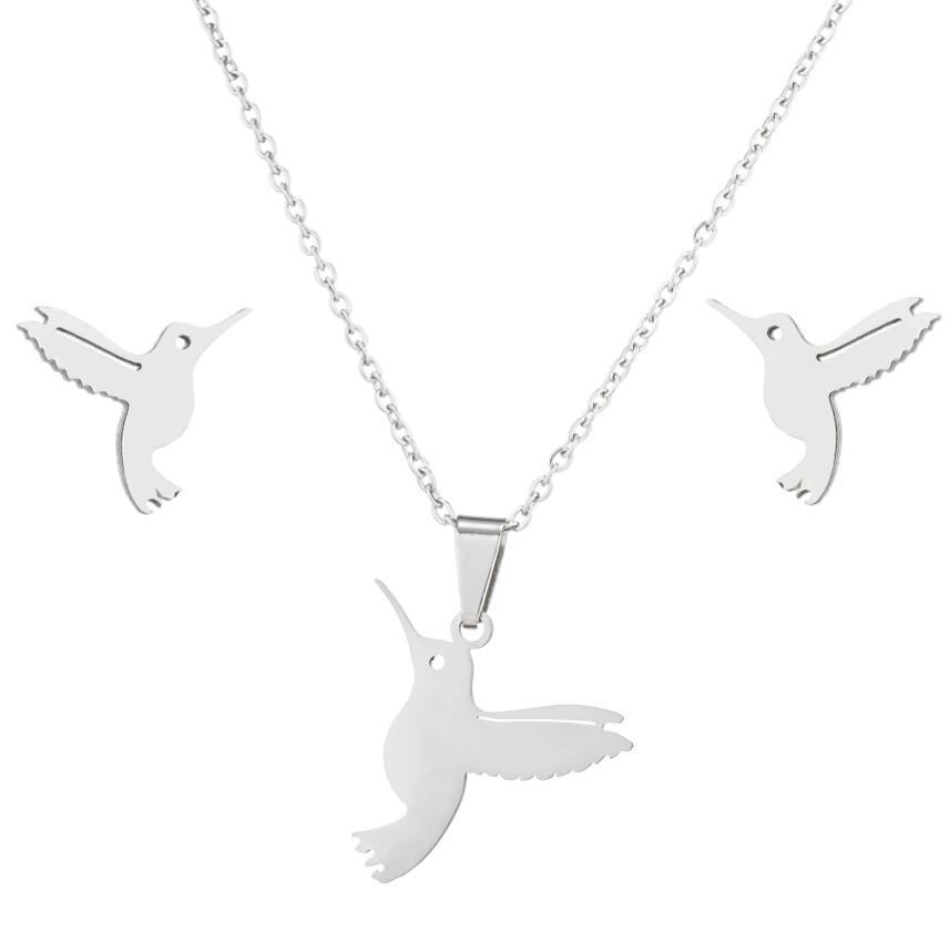 Cute Little Animal Stainless Steel Jewelry Set