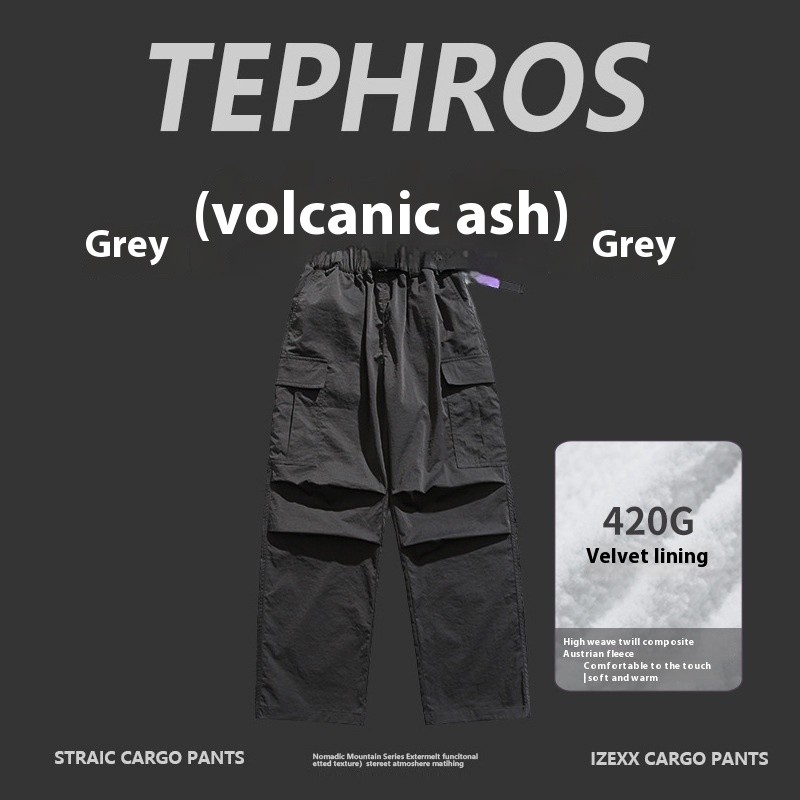 Street Outdoor Unisex Multi-Pocket Straight Cargo Pants
