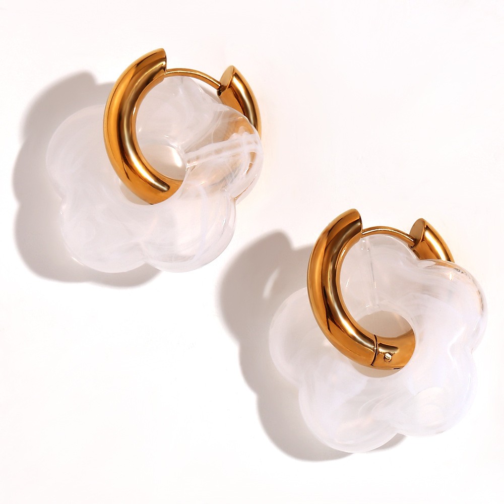 Colorful Flowers Ear Ring Minimalism Earrings Ornament