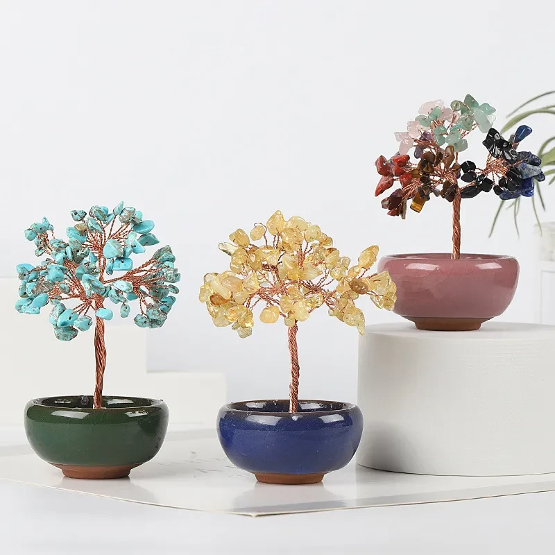 Natural Crystal Lucky Tree Fortune Tree Ornaments