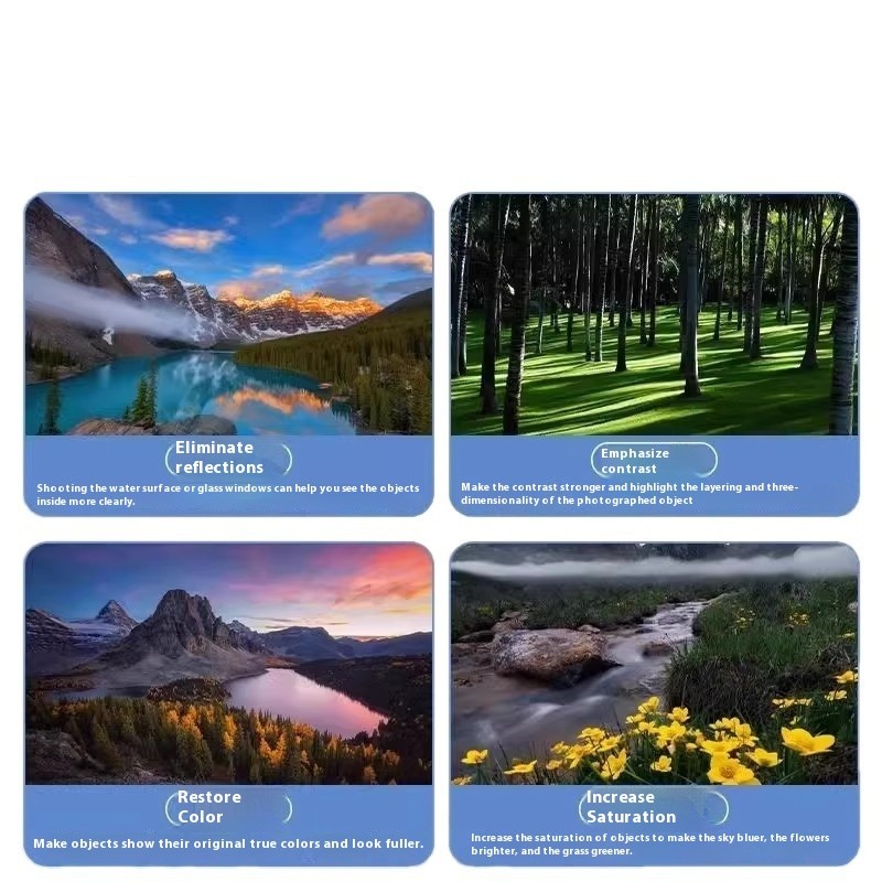 Mobile Phone Polarized Lens Special Photography Filter Photo HD Auxiliary Shooting