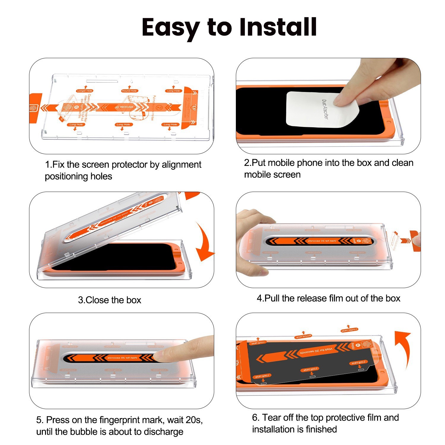 Applicable Dust-free Cabin Anti-peep Tempered Glass Film Dust-proof Anti-fall Film