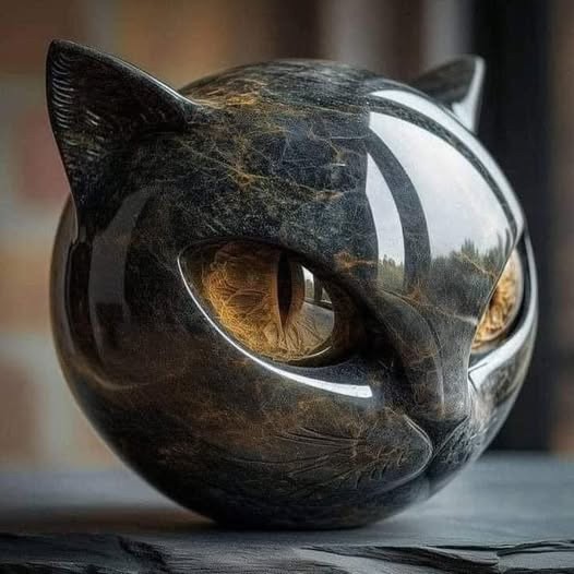 Fashion Personality New Resin Cat Stone