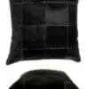 Cowhide Patchwork Cushion 40x40cm