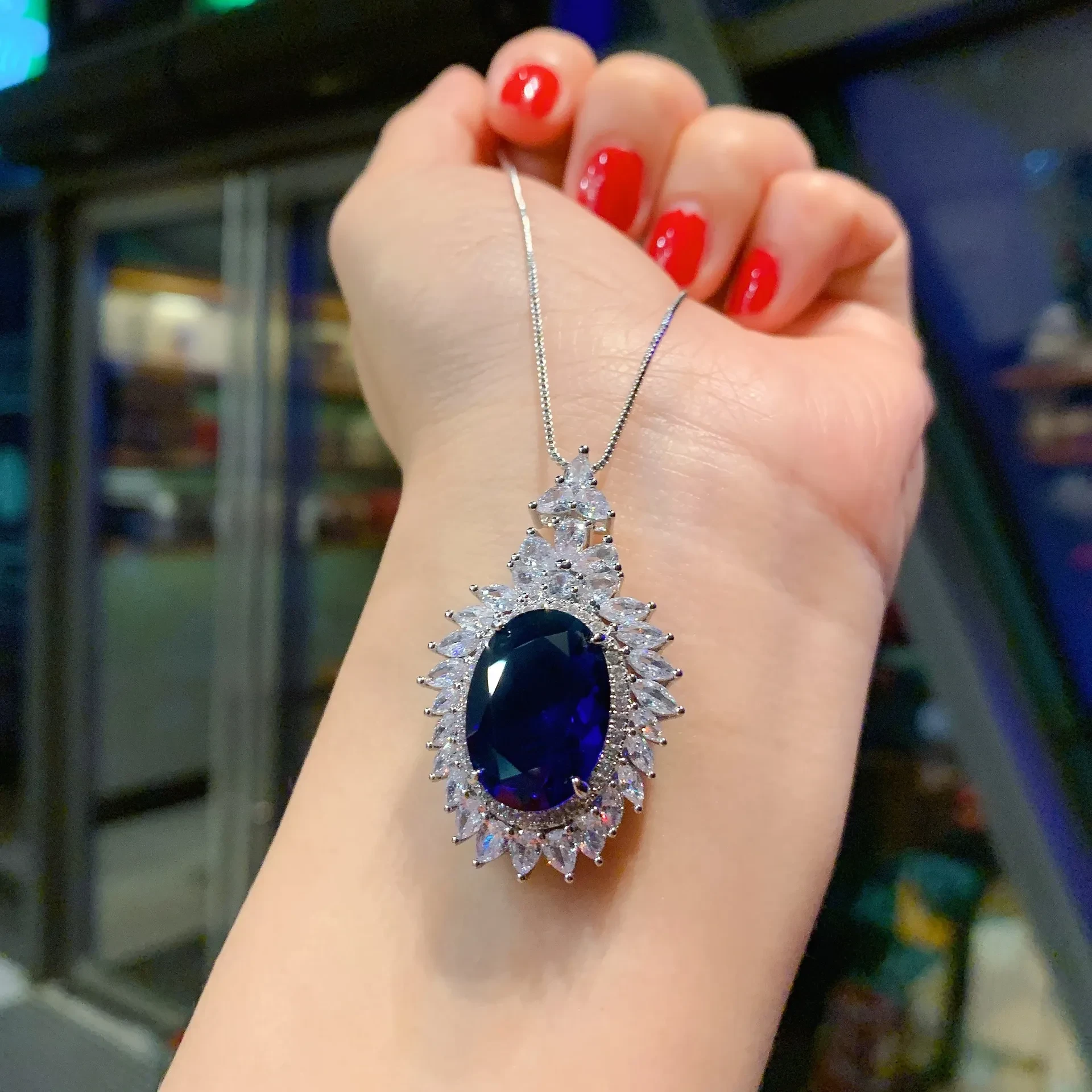 Dark Blue Necklace