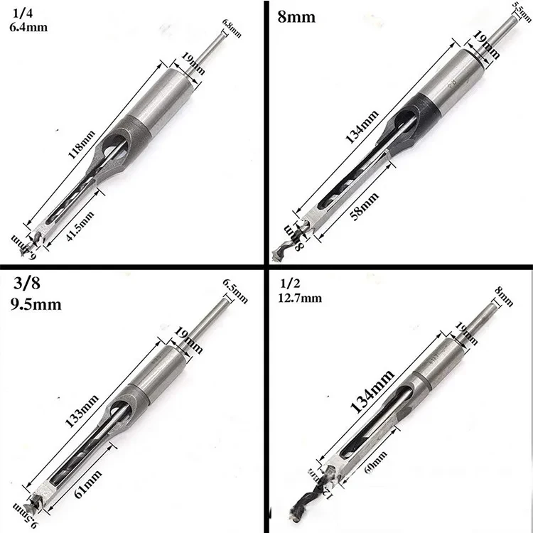 Square Drill Bit Sizes