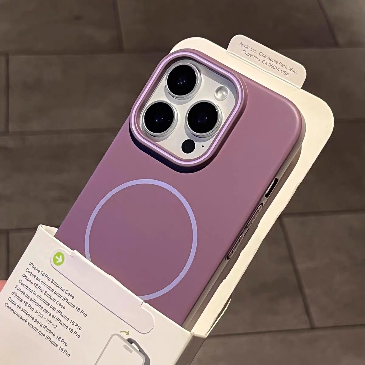 Fine Circle Magnetic Phone Case Frosted Hard Shell