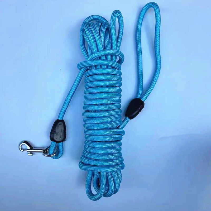 Portable Solid Color Pet Tracking Training Traction Rope