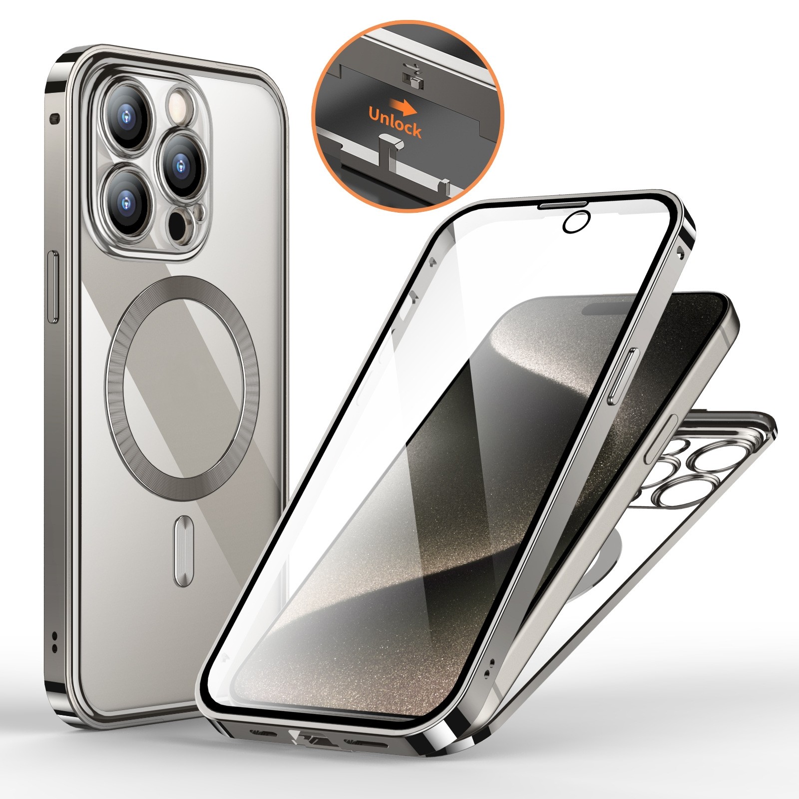 Fastener Double-sided HD Magnetic Protective Cover