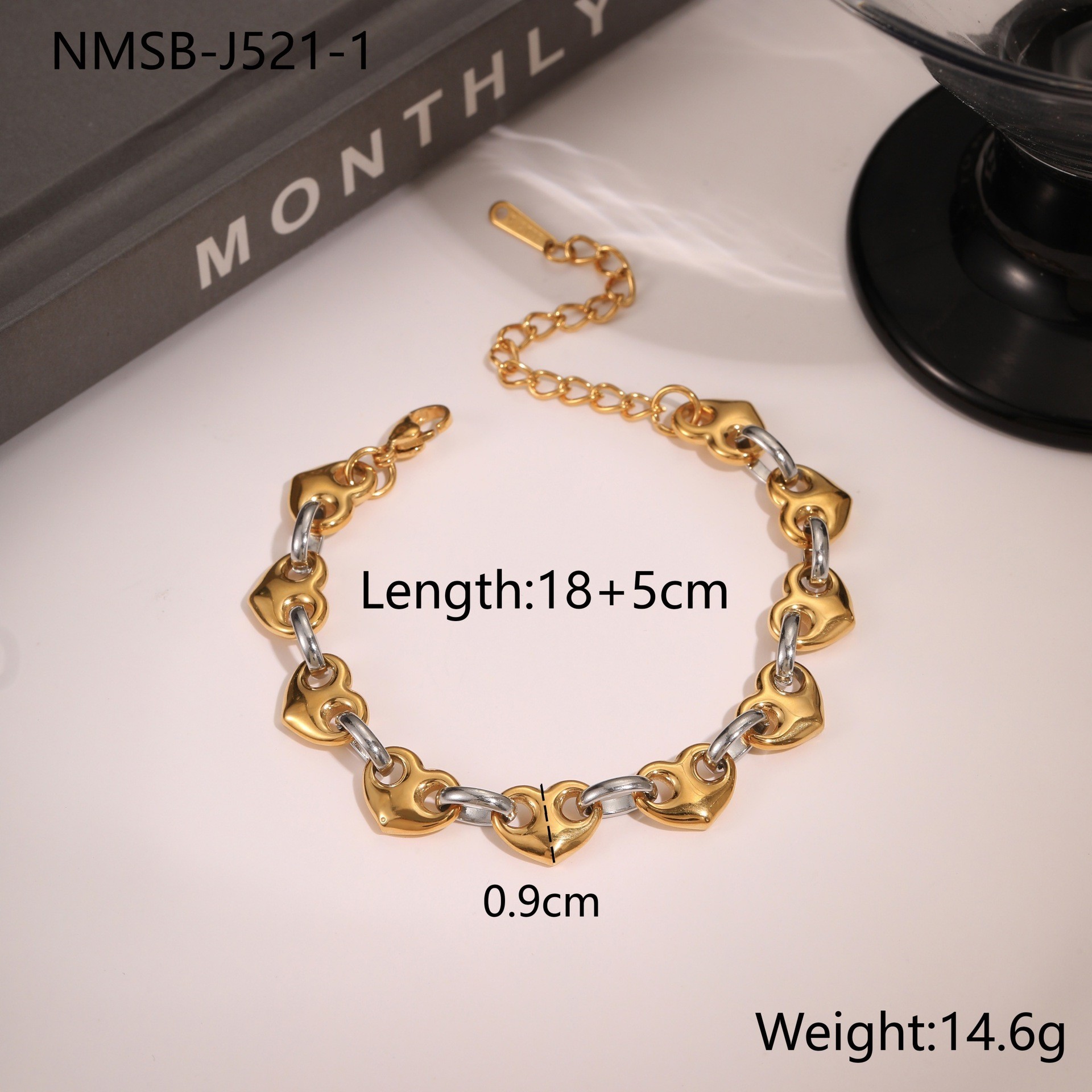 European And American Affordable Luxury Fashion Stainless Steel Bracelet