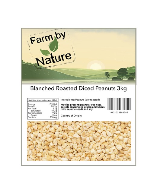 Diced Blached Roasted Peanuts