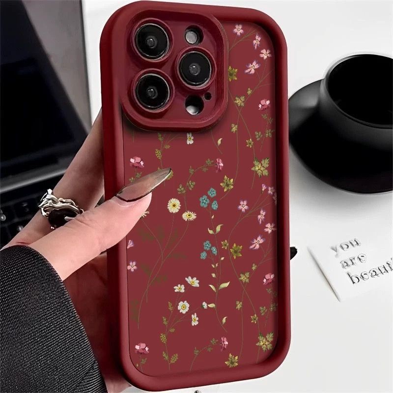 Line Flower Phone Case Photo Frame
