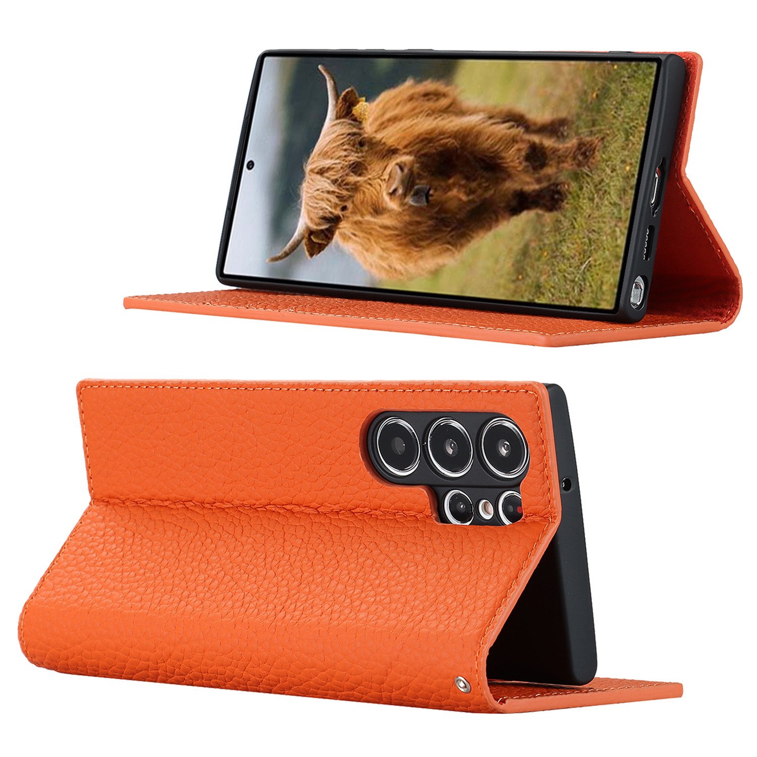 S25Ultra Leather Mobile Phone Case Flip Card Leather Case