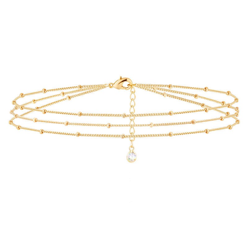 Adjustable Multi-layer Stacked Metal Beads Bracelet