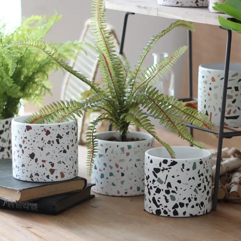 inside plant pots