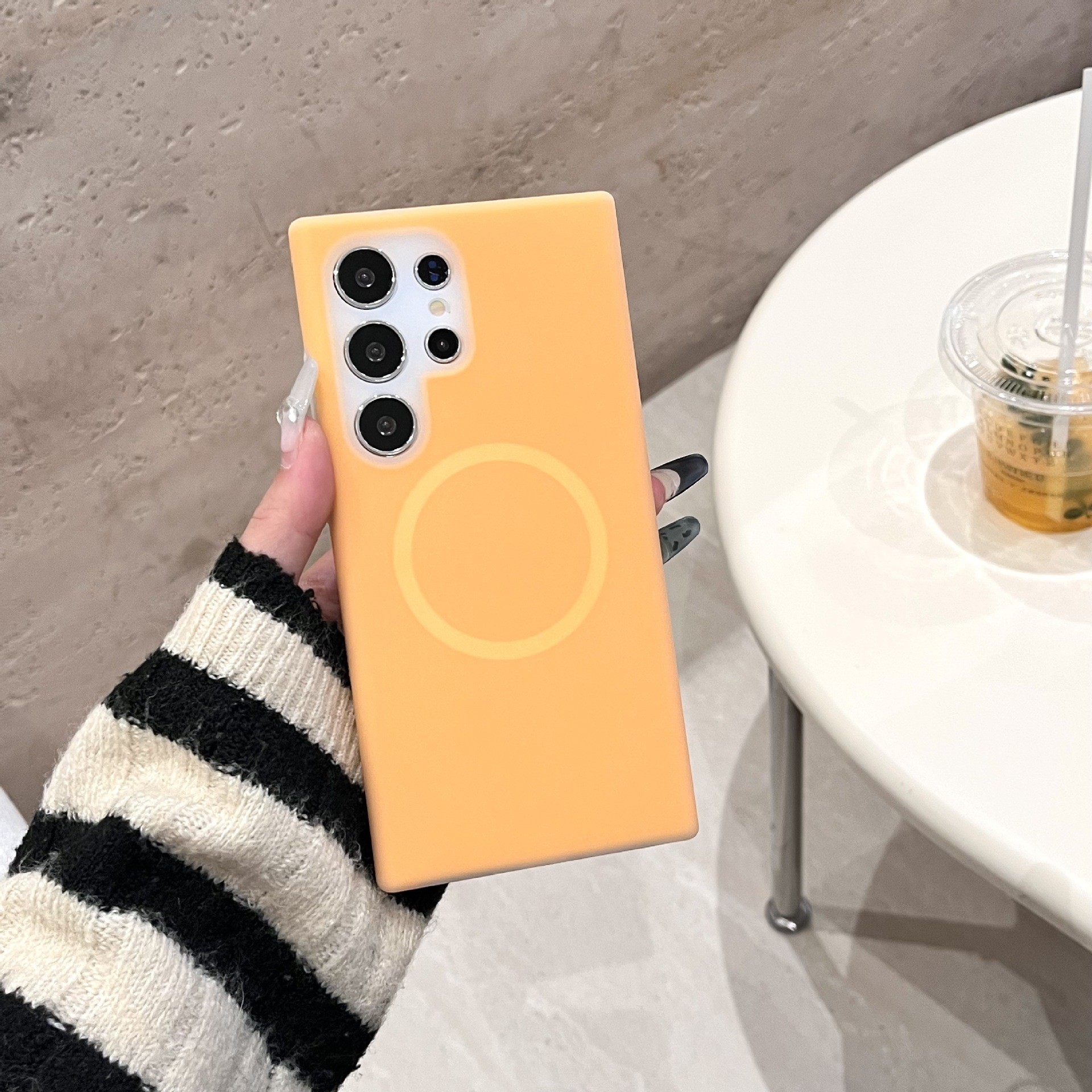 Jelly Magnetic Phone Case Simple Skin Feeling