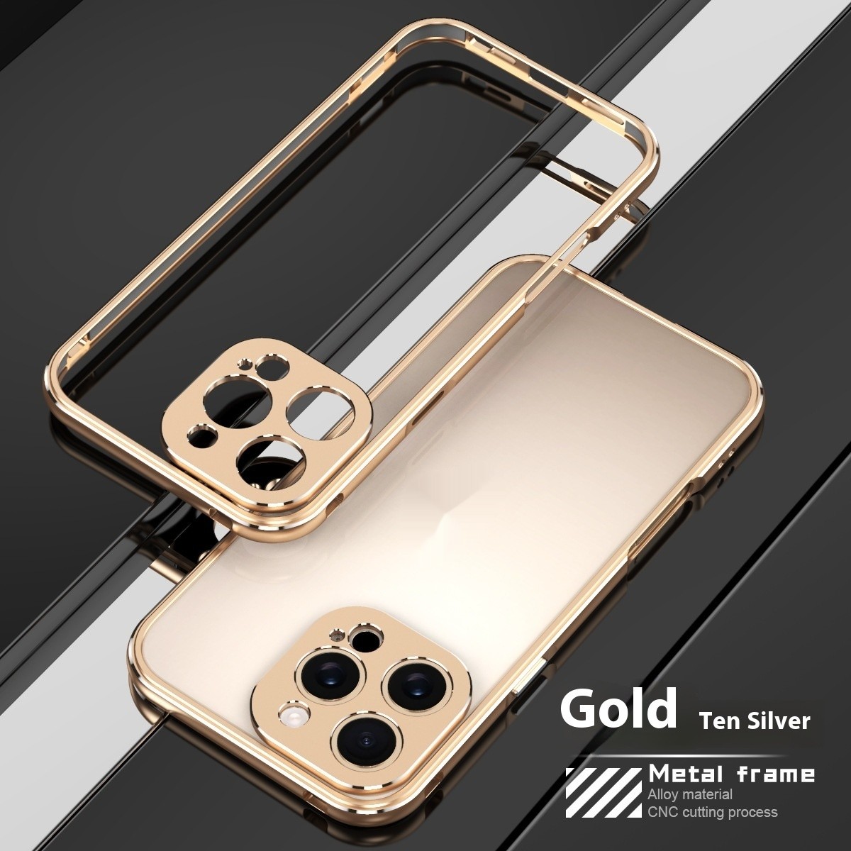 Suitable For IPhone16pro Metal Frame Thin High-grade Phone Case