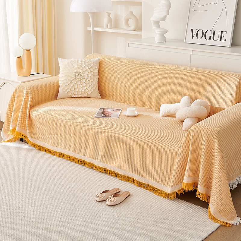 Sofa Towel Full Cover Cloth Ins Cream Style Cotton Yarn Camping Rugs Sofa Cushion Cover Towel
