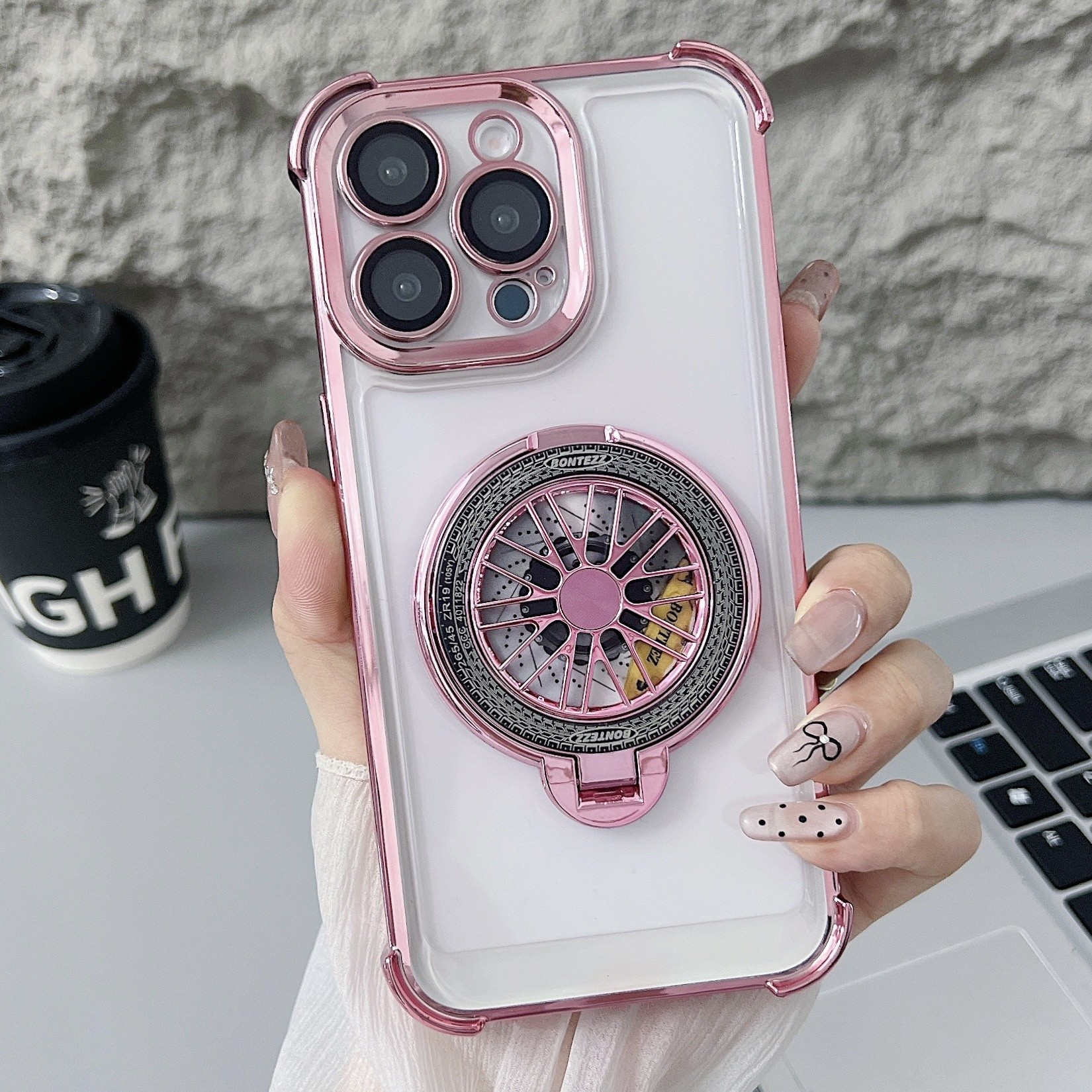 Rotating Gyro Bracket Phone Case