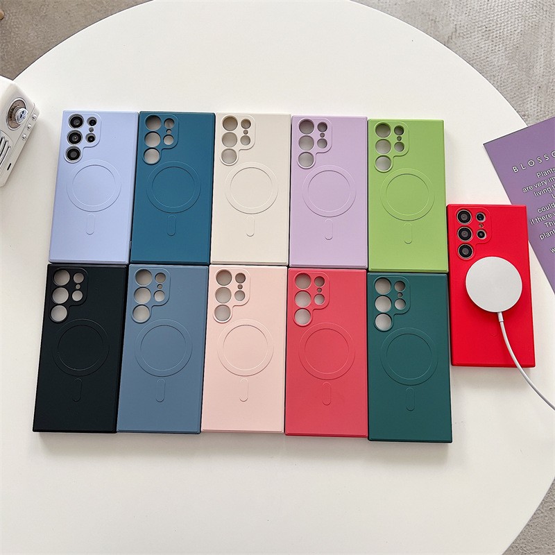S23ultra Magnetic Phone Case Fine Hole