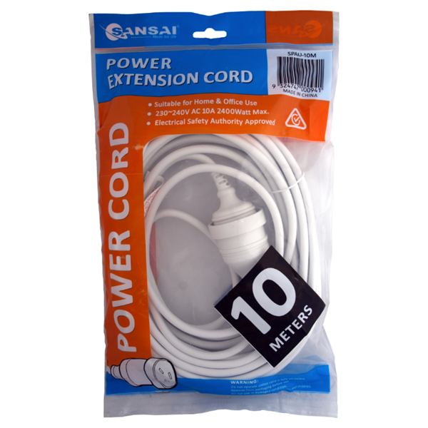 Sansai Power Extension Lead - 10 Meter