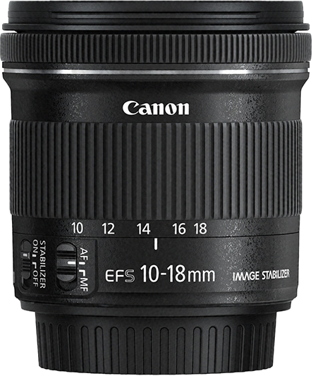 Canon EF-S 10-18mm f/4.5-5.6 IS STM EF-S Mount Lens
