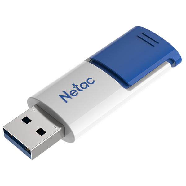 Netac U182 USB3 Flash Drive 32GB UFD Retractable Blue/White