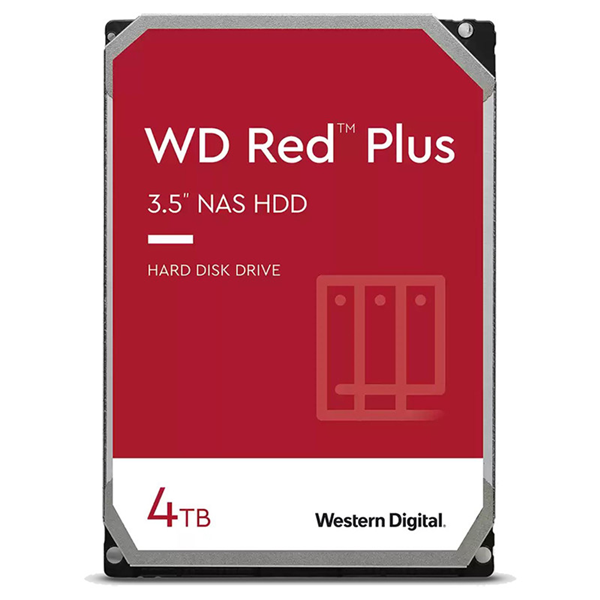 WD Red Plus 4TB SATA 3.5" Intellipower 128MB NAS HDD