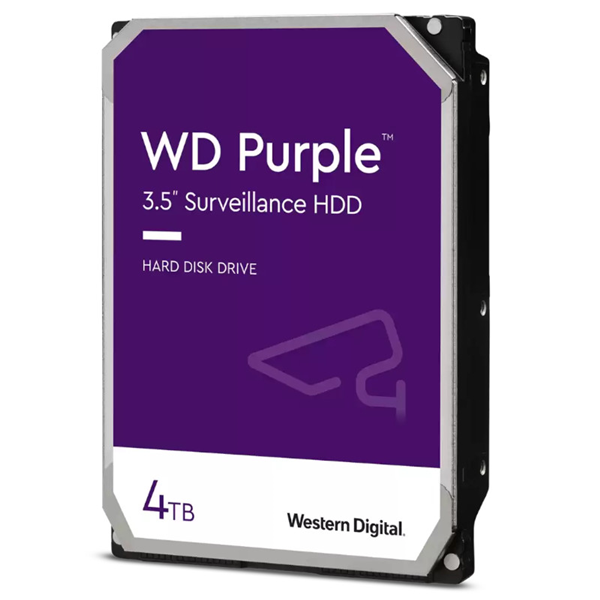WD Purple 4TB SATA 3.5" Intellipower 64MB Surveillance HDD