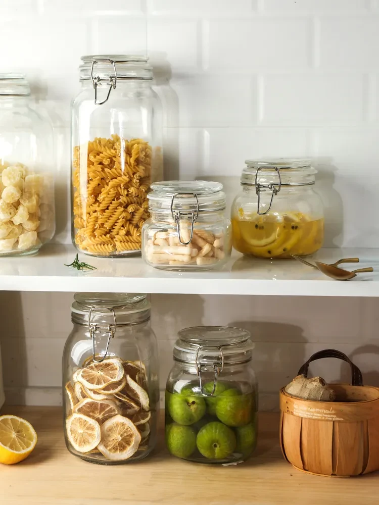 Round Glass Jar