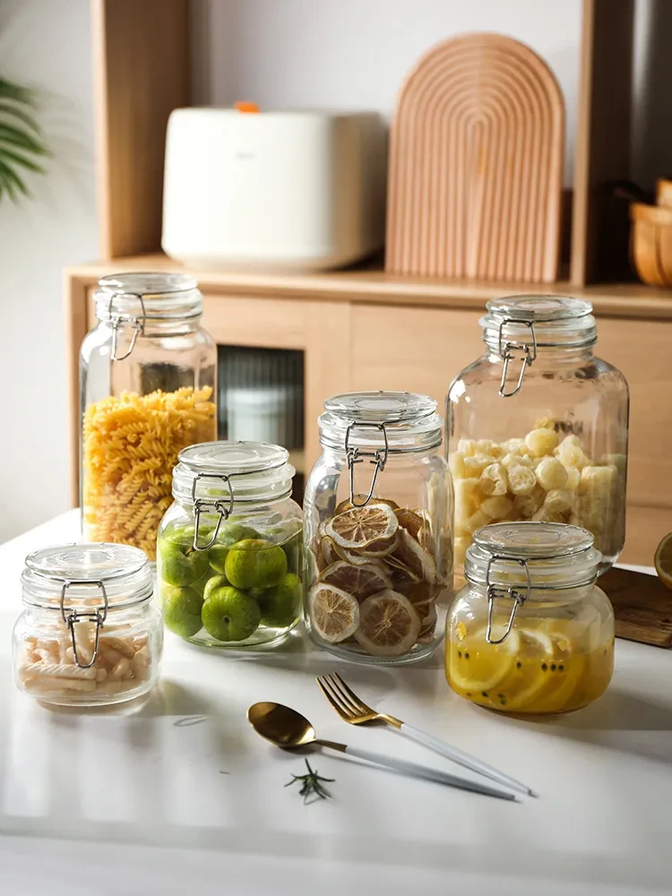 Round Glass Jar