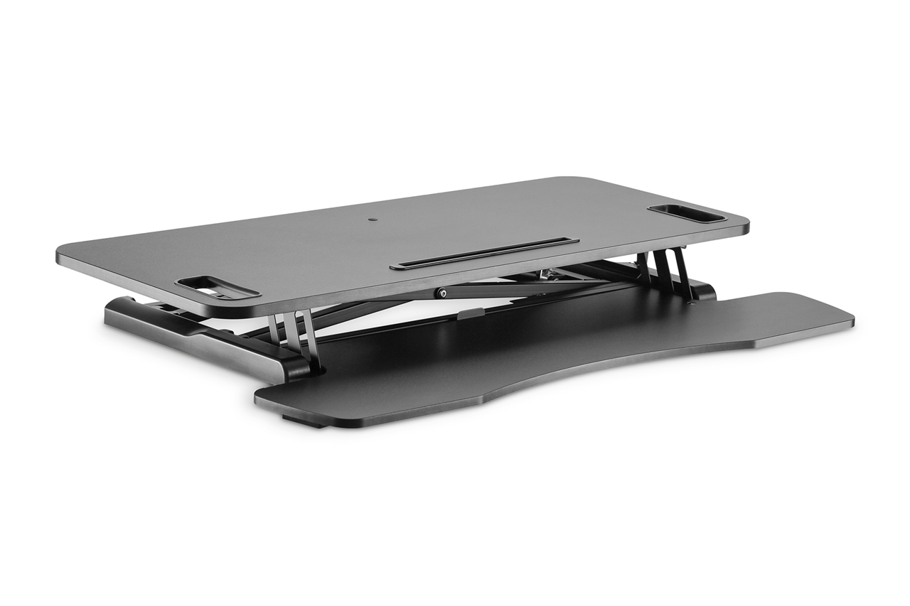 Digitus Ergonomic Height Adjust Workspace Riser - Sit/Stand - Black